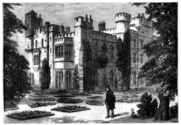 The Garden, Hawarden Castle, Flintshire, Wales, 1800-tallet