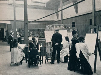 Glasgow School of Art, museet, c1900