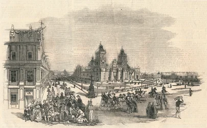 The Great Square, Mexico, 1845.