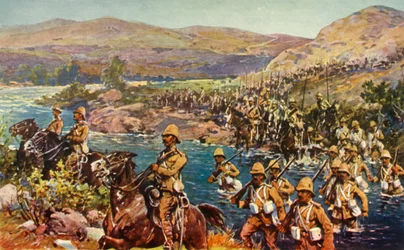 The Great Turning Movement - Crossing the Riet, 1901.
