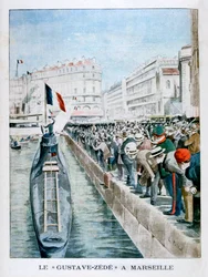 Gustave-Zede ankommer Marseilles, 1901