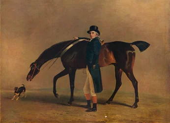 The Hon. Peniston Lamb with His Horse Assassin 1770, 1929