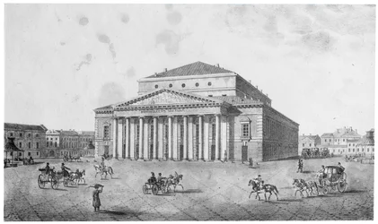 Imperial Bolshoi Kamenny Theatre, St Petersburg, Russland, 1820-tallet.