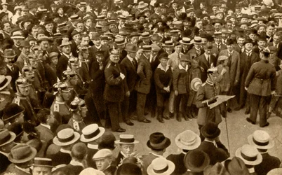Kaisers proklamasjon av krig mot Storbritannia...Berlin, Tyskland, 4. august 1914, 1933.