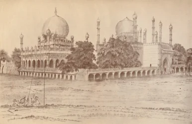 Mausoleet til Ibrahim Shah, kongen av Bijapur, i Bijapur, 1821, 1936.