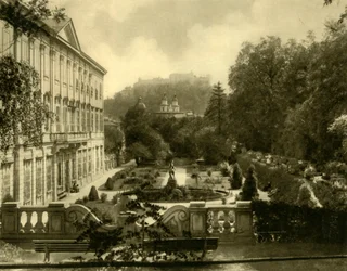 Mirabell-palasset og hagene, Salzburg, Østerrike, c1935.