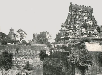 The Moat and the Fort, Tanjore, India, 1895.