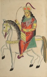 Mytteriet til heltinnen Rani Lakshmi Bai fra Jhansi, 1800-tallet.