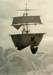 Nimrod holdt opp i isen, 1908, 1909