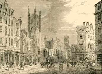 The Old Bank of England, Ser fra Mansion House, 1890.