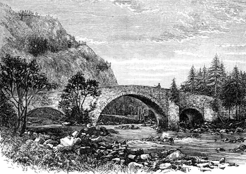The Old Bridge, Invercauld, Skottland, 1900