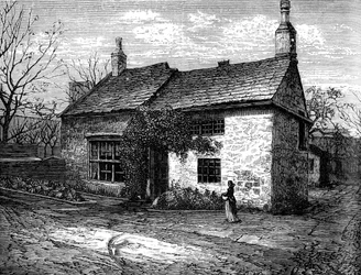 The Old Manor-House, Morley, Leeds, West Yorkshire, fødestedet til Sir Titus Salt, c1880