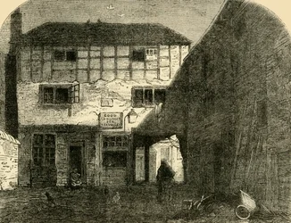Den gamle røde løven, fra fronten, c1872.