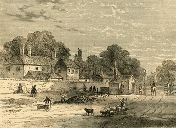 The Old Turnpike, Kensington, i 1820, c1876.