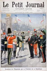 Åpningen av den universelle utstillingen av republikkens president, Paris, 1900