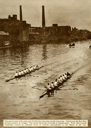 Oxford og Cambridge Boat Race, London, 1923, 1935.