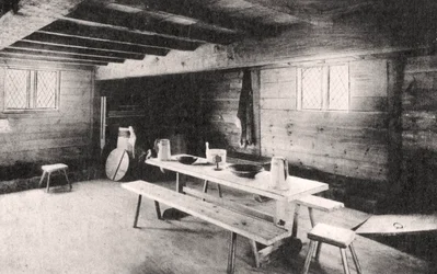 Plymouth-koloniens første handelspost, Bourne, Massachusetts, USA, ca 1900-tallet