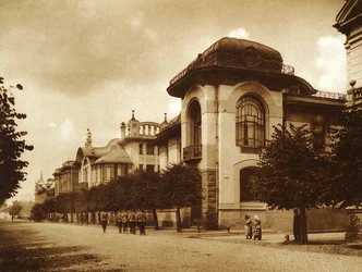 Ponizovsky og Mindovsky-husene på Povarskaya Street, Moskva, Russland, 1900-tallet