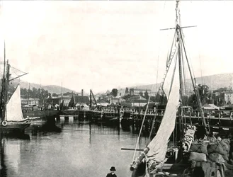 Havnen i Hobart, Tasmania, Australia, 1895.