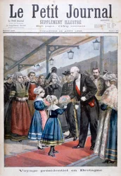 Presidenten for den franske republikk på besøk i Bretagne, 1896