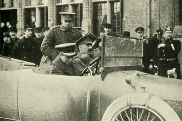 Prinsen av Wales i Flandern, første verdenskrig, desember 1914, 1920.