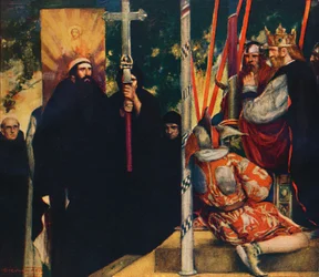 Mottakelsen av Saint Augustine av Ethelbert, 1912