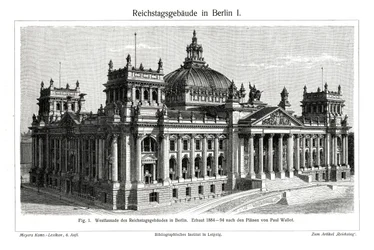 Riksdagen, Berlin, Tyskland, slutten av 1800-tallet
