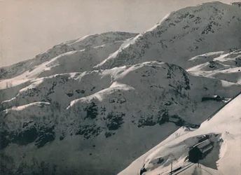 Reinungatunnelen på Bergensbanen, 1914.