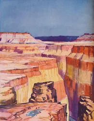 Den rike fargen til Colorado Canyon, 1935