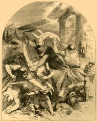 Kong Svendens søster, myrdet under saksernes store massakre på danskene i 1002, ca. 1890