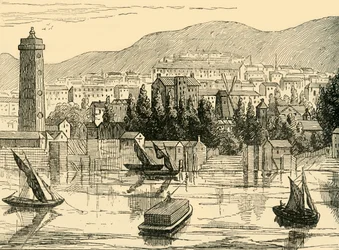 Sørsiden av Themsen, tatt fra Adelphi Terrace, 1770, c1878.