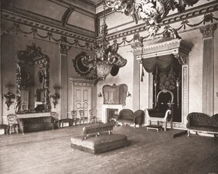 The Throne Room, Dublin Castle, Dublin, Irland, 1894.