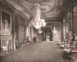 The Throne Room, Windsor Castle, Berkshire, 1894.