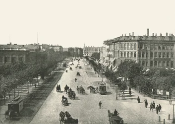 Vesterbrogade, København, Danmark, 1895.