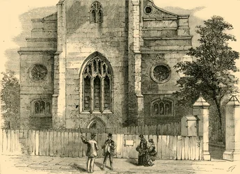 The West End of St. Andrews, Viser den gotiske buen, c1872.