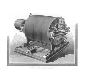 Westinghouse-vekselstrømsmotoren av Nikola Tesla, 1888-1889.