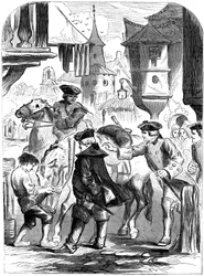 Arrestasjonen av Charles Belleisle ved Elbingerode, Tyskland, 1744 1800-tallet