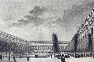 Hagene til Palais Royal i Paris.