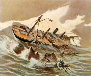 Geværskipet Iltis er vraket, 1896, 1936.
