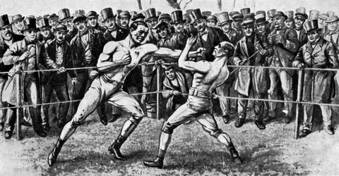 Den siste bare-knoke-kampen, Farnborough, Hampshire, 17. april 1860 1951