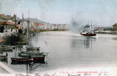 Havnen i Boulogne, Frankrike, 1904