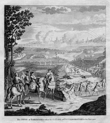 Beleiringen av Barcelona tatt av jarlen av Peterborough i år 1705