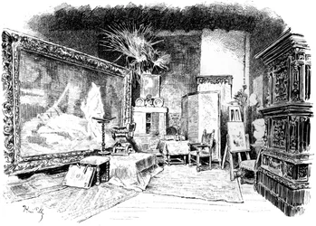 Studioet til Karl von Piloty, c1880-1882