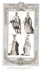 Den daværende kongefamilien Publisert 9. mai 1795 av Alexander Hogg