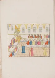 Bryllupsseremonien til tsar Mikhail Feodorovich og Yevdokiya Lukyanovna, 1810