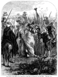 Enken etter Den svarte prinsen ber Wat Tyler om beskyttelse mot mobben, 1381