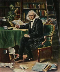 Theodor Mommsen 1817-1903. - Maleri av Knaus, 1934.