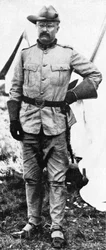 Theodore Roosevelt , amerikansk soldat og politiker, 1898