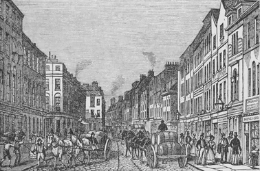 Tooley Street i første halvdel av det nittende århundre, c1840, 1912