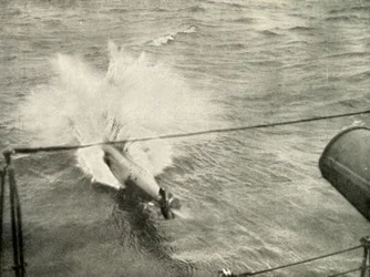 Torpedo Entering the Water, 1919.